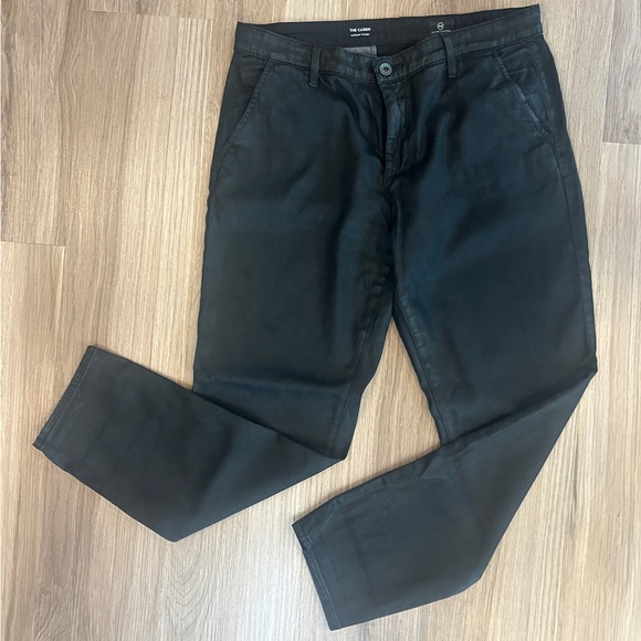 AG Adriano Goldschmied The Caden Slim Chino Pants Black Mid Rise Women’s Size 29 - Picture 2 of 14